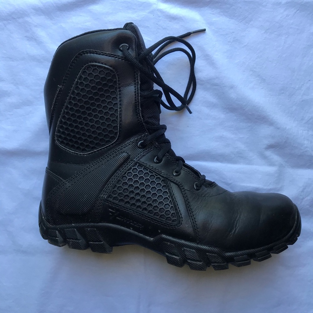 Black work boots